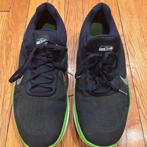 Seattle Seahawks Nike Navy and Green Sneakers
